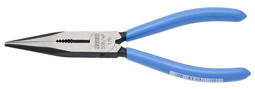 [13.508.4P.200] UNIOR - LONG NOSE PLIERS WITH SIDE CUTTER AND PIPE GRIP, STRAIGHT