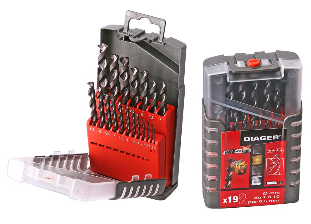 DIAGER - DRILLS SET MULTIPLE COATING