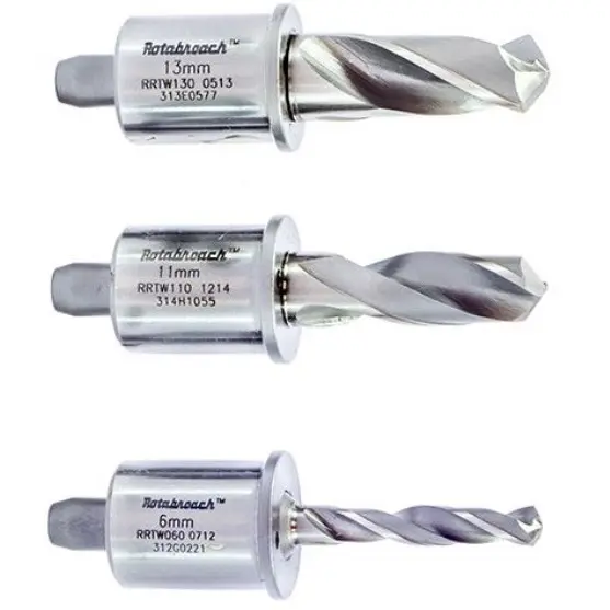 ROTABROACH - MECHE CILINDRIQUE HSS-CO AVEC QUEUE WELDON