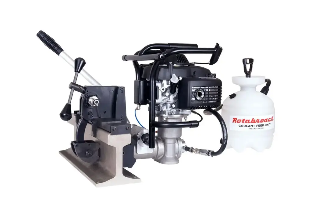 ROTABROACH - RHINO 4 RAIL DRILLING MACHINE, INCLUDING PRESSURE TANK AND CARRY CASE