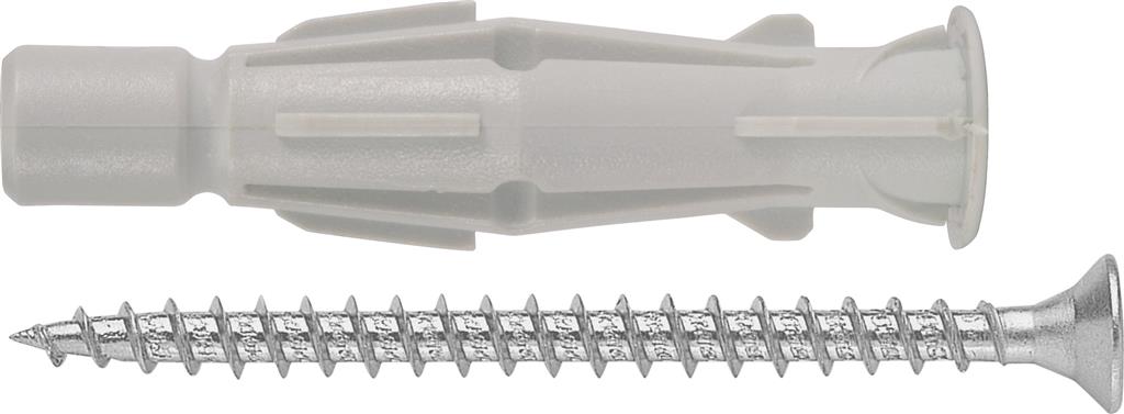 ELEMATIC-ELFIX - UNIV. NYLON PLUG MET VIJS