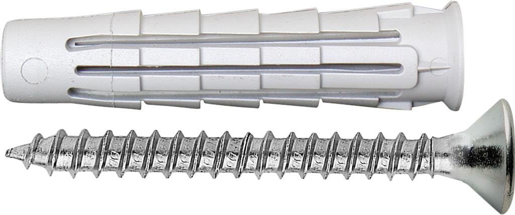 ELEMATIC-ELFIX - UNIV. NYLON PLUG MET VIJS PZ