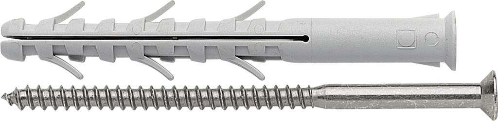 ELEMATIC-ELFIX - APS/V   8X100 NYLON PLUG PA 6 WITH SCREW