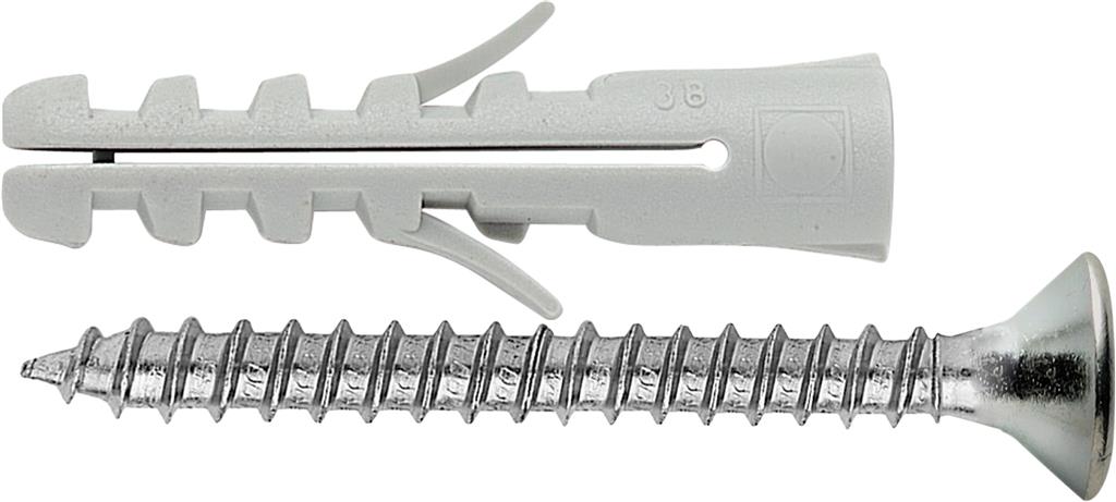 ELEMATIC-ELFIX - E /VA 8X40 NYLON PLUG PA 6 WITH SCREW