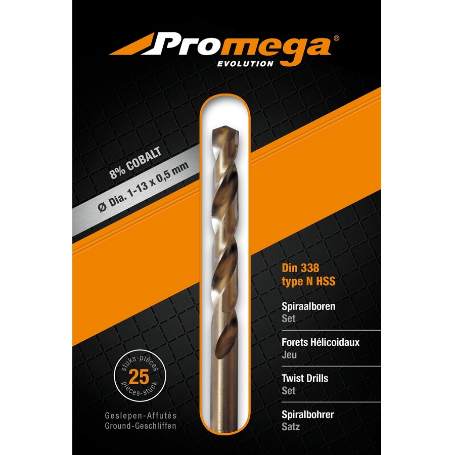 PROMEGA EVOLUTION - SET COBALT DRILLS