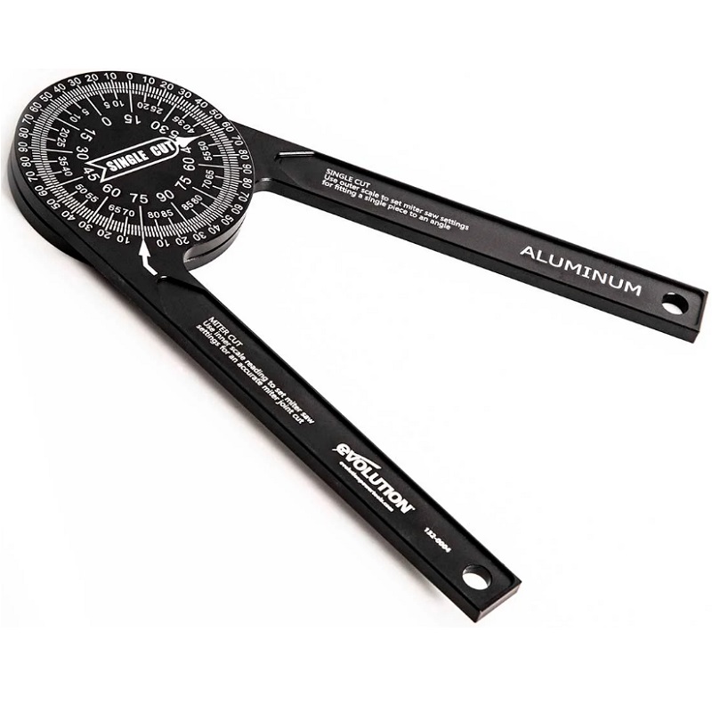 EVOLUTION POWER TOOLS - RAPPORTEUR ALUMINIUM POUR SCIE A ONGLETS 360°