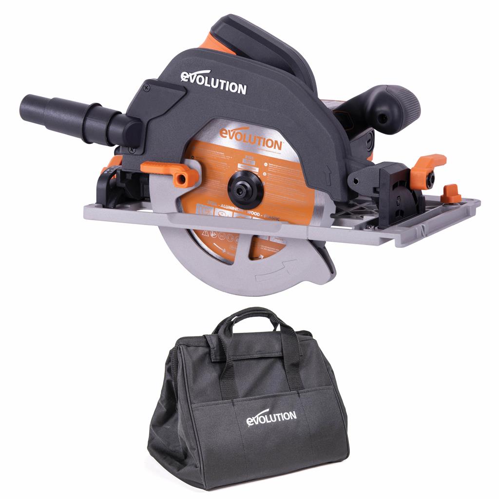 EVOLUTION POWER TOOLS - SCIE CIRCULAIRE POUR RAIL R185CCSX+ LAME MULTIMATERIAUX INCLUSE