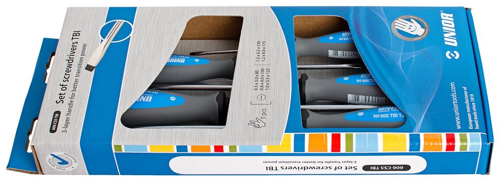 UNIOR - SET SCHROEVENDRAAIERS TBI PLAT-PHILIPS
