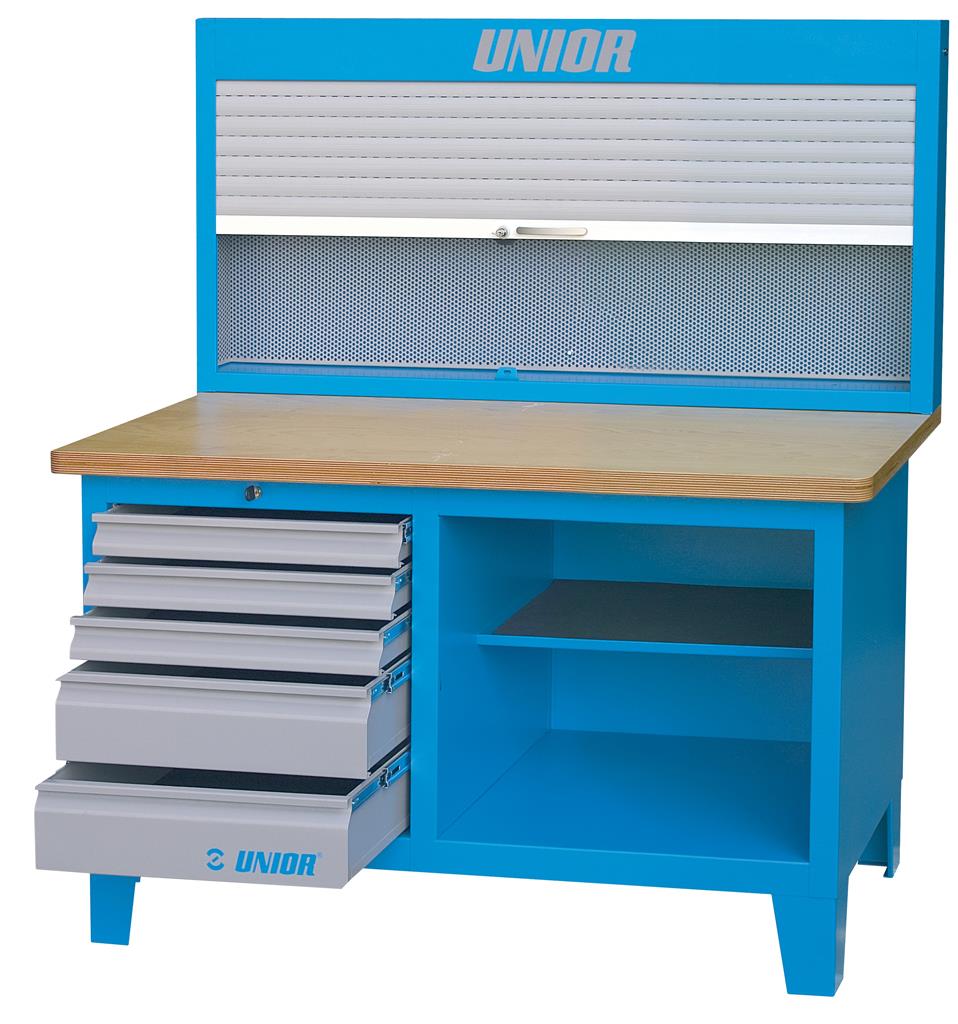 UNIOR - WORK BENCH WITH CABINET WITH ROLLER SHUTTER