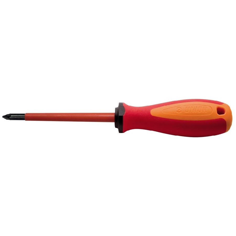 UNIOR - DOUBLE-CROSSTIP (PZ) SCREWDRIVER WITH INSULATED BLADE, VDE TBI