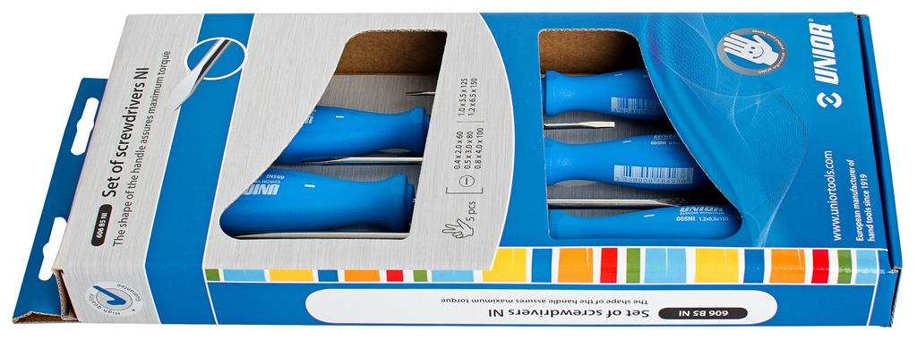 UNIOR - SET OF FLAT-HEAD SCREWDRIVERS