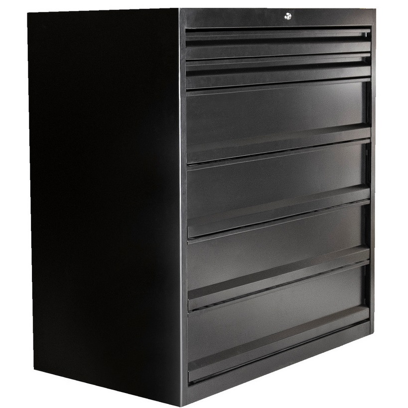 UNIOR - ARMOIRE A TIROIRS ROBUSTE - NOIRE