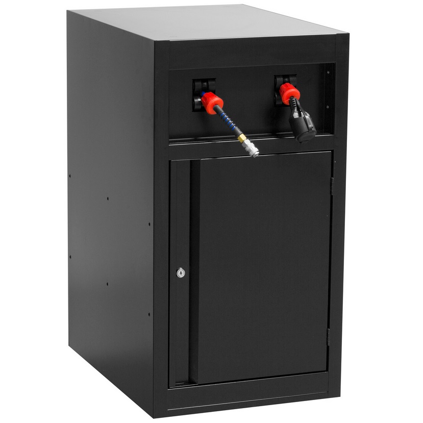 UNIOR - AIR AND POWER REEL CABINET FOR MODULAR WORK BENCH  220 VOLT