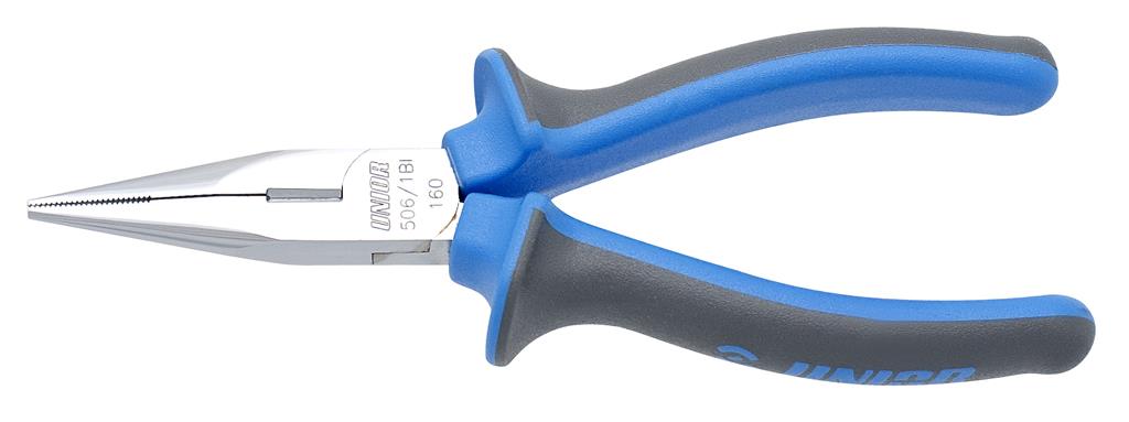 UNIOR - LONG NOSE PLIERS WITH SIDE CUTTER
