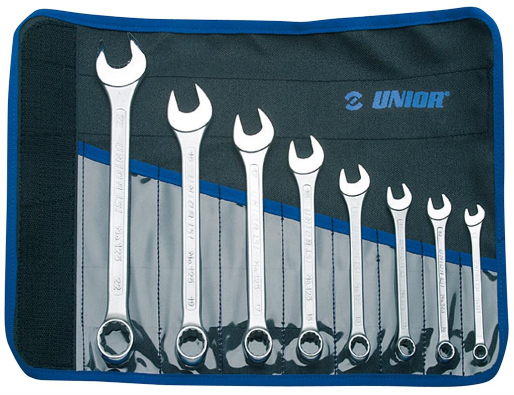 UNIOR - SET OF COMBINATION WRENCHES, SHORT TYPE IN BAG