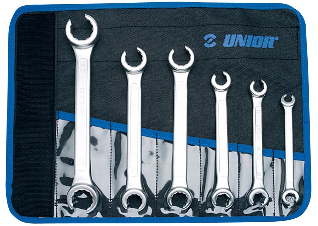 UNIOR - SET OF OFFSET OPEN RING WRENCHES IN BAG