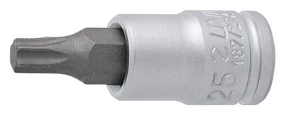 UNIOR - SCREWDRIVER SOCKET WITH TX PROFILE 1/4"