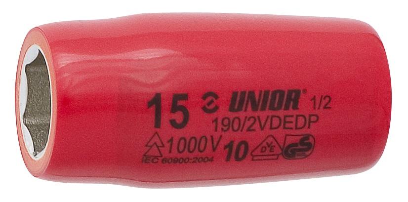 UNIOR - DOUILLE 1/2" -12PANS- VDE LONG