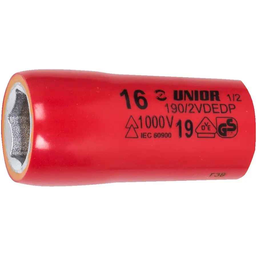 UNIOR - DOUILLE 1/2" -6PANS- VDE COURT