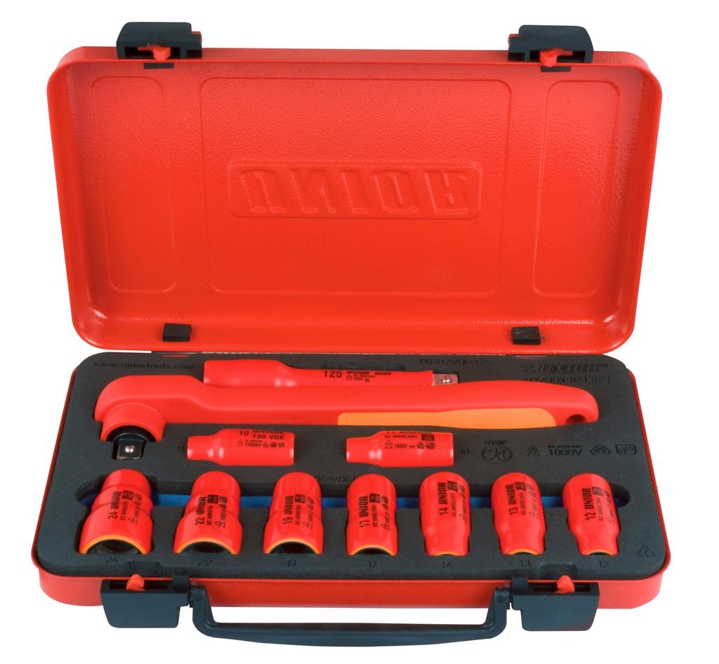 UNIOR - INSULATED SOCKET SET 1/2" IN METAL BOX