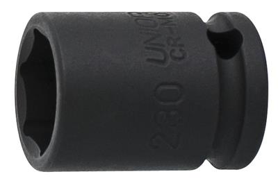 UNIOR - SLAGDOP 3/8" - 6-KANT - KORT
