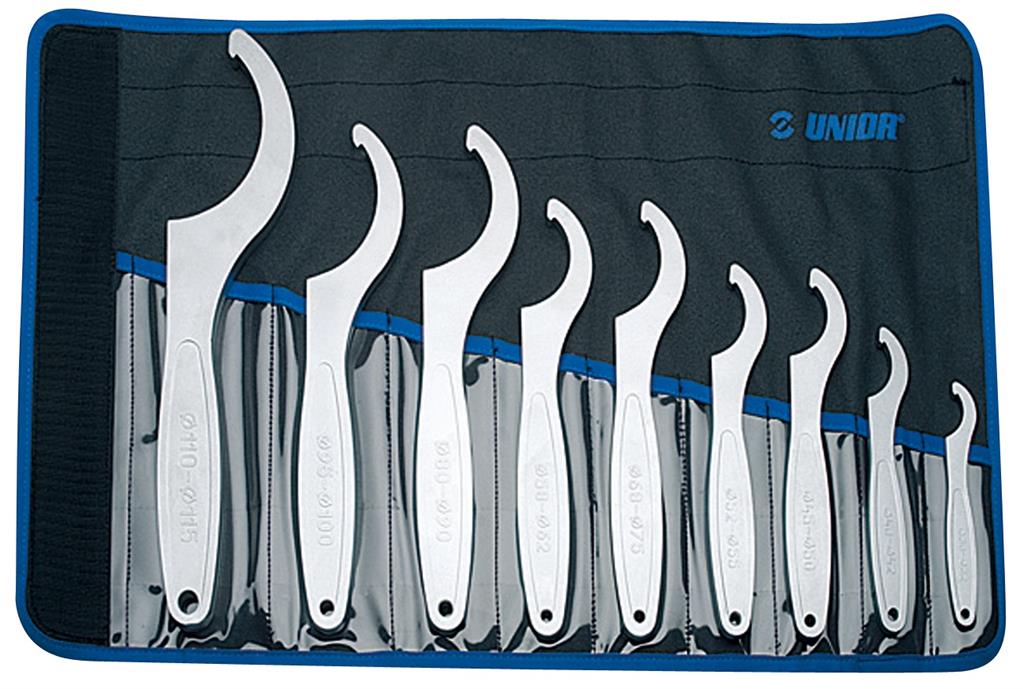 UNIOR - SET OF HOOK WRENCHES IN BAG