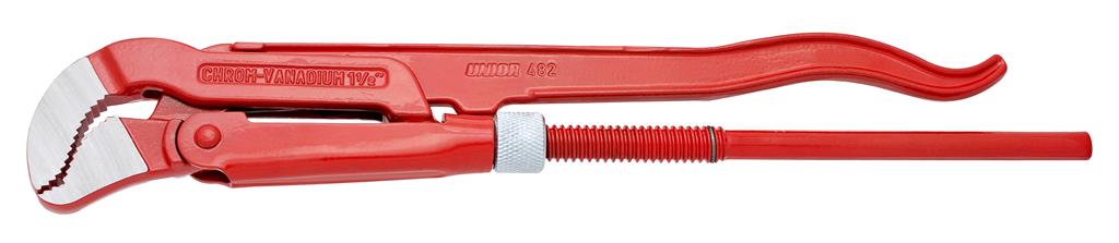 UNIOR - PIPE WRENCH 45°, SWEDISH PATTERN, S - FORM