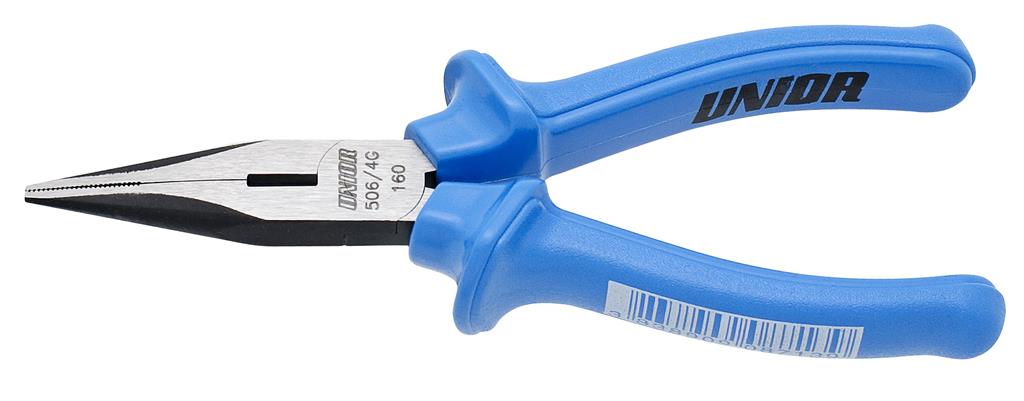 UNIOR - LONG NOSE PLIERS WITH SIDE CUTTER