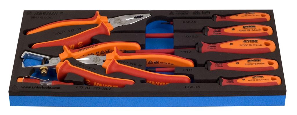 UNIOR - SET OF VDE BI TOOLS IN SOS TOOL TRAY