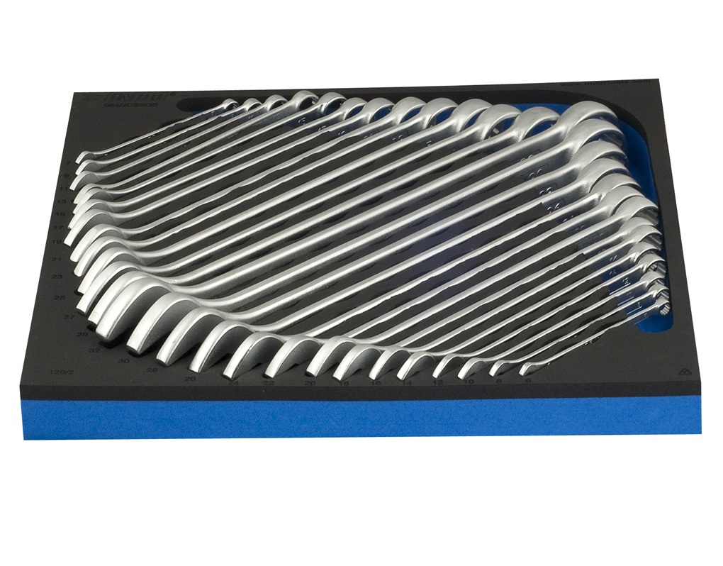 UNIOR - SET OF COMBINATIONS WRENCHES, LONG IN SOS TOOL TRAY