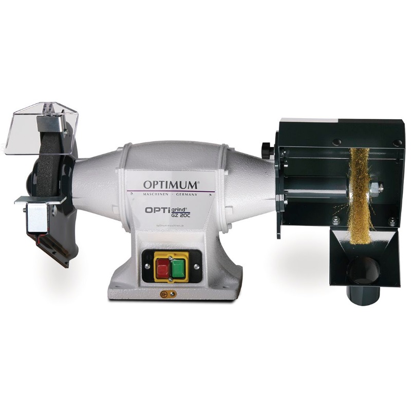 OPTIGRIND - TOURET A MEULER COMBINE PREMIUM AVEC BROSSE 400V