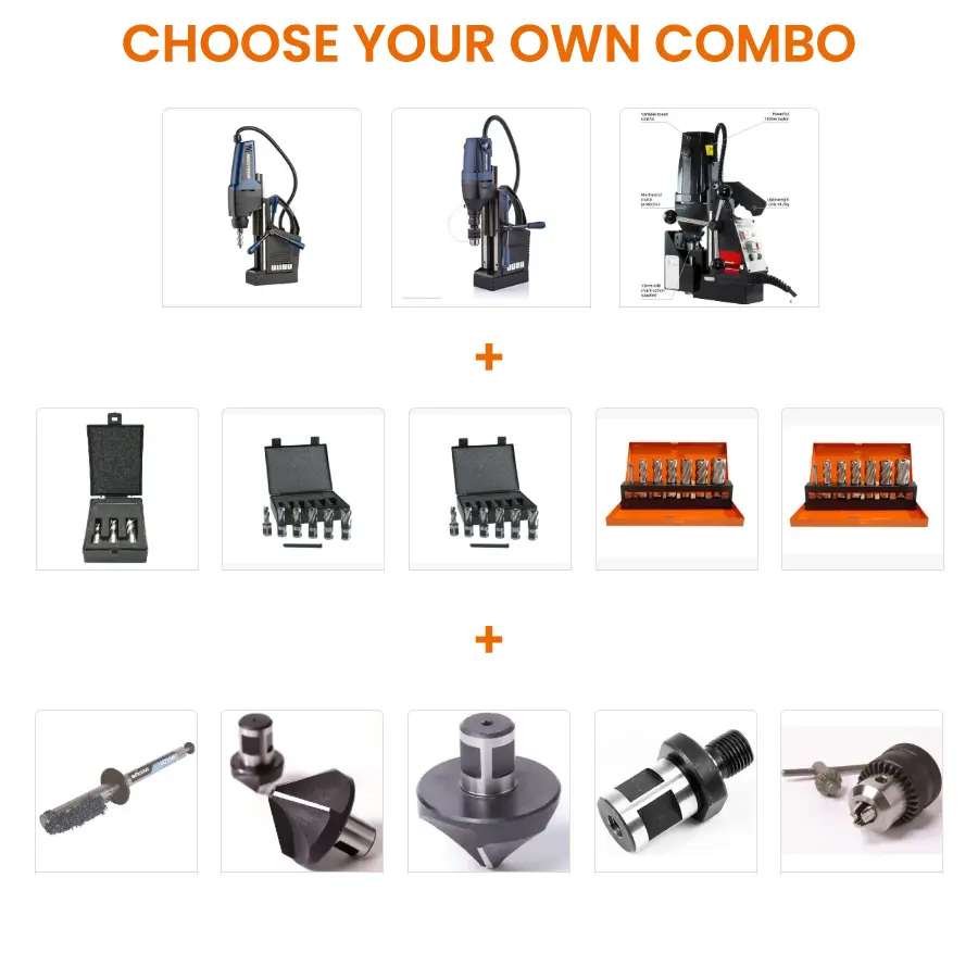 EVOLUTION POWER TOOLS - COMBO FOREUSE MAGNETIQUE EVO42