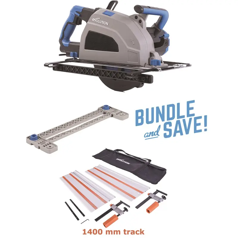 EVOLUTION POWER TOOLS - COMBOPACK S210CCS + TRACK ADAPTOR + ST1400G2