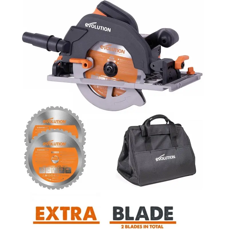 EVOLUTION POWER TOOLS - ENSEMBLE R185CCSX + LAME MULTIFONCTIONNELLE