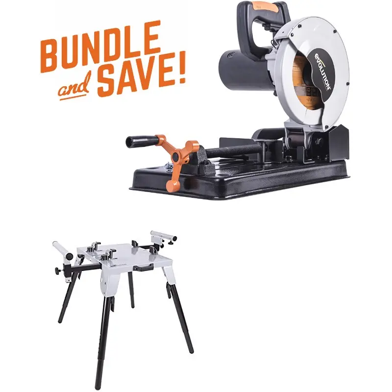 EVOLUTION POWER TOOLS - COMBO PACK RAGE 4 + CUTTING STAND