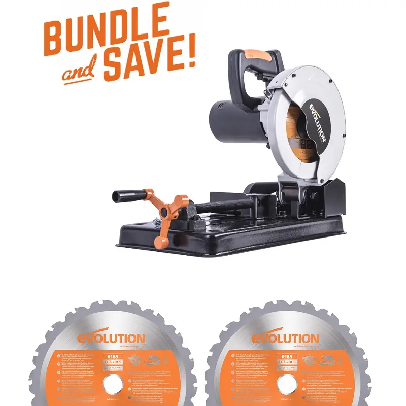 EVOLUTION POWER TOOLS - COMBOPACK RAGE 4 + 2 X ZAAGBLAD MULTIFUNCTIONEEL