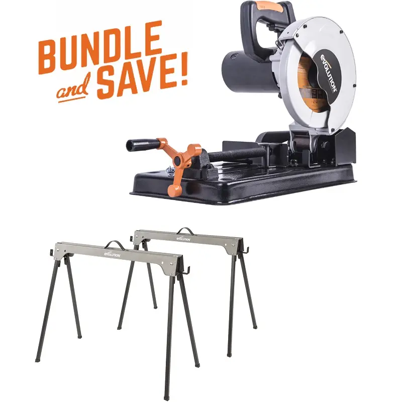 EVOLUTION POWER TOOLS - COMBO PACK RAGE 4 + SAWHORSE