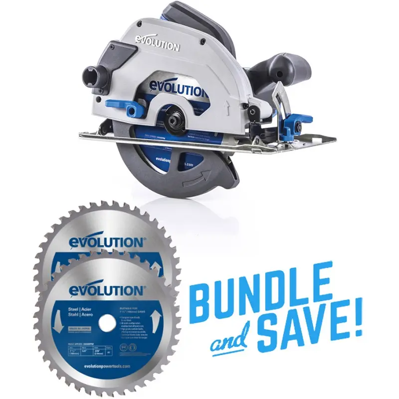 EVOLUTION POWER TOOLS - COMBO PACK S185CCSL + METAL BLADE