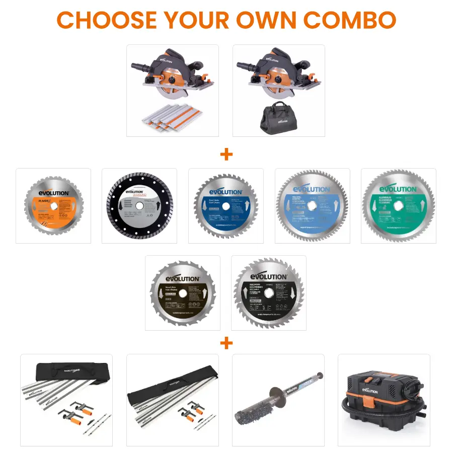 EVOLUTION POWER TOOLS - COMBO R185CCSX