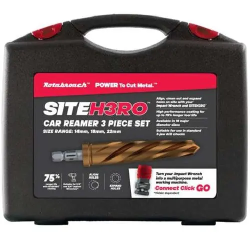 SITEH3RO 3 PIECE CAR REAMER METRIC KIT