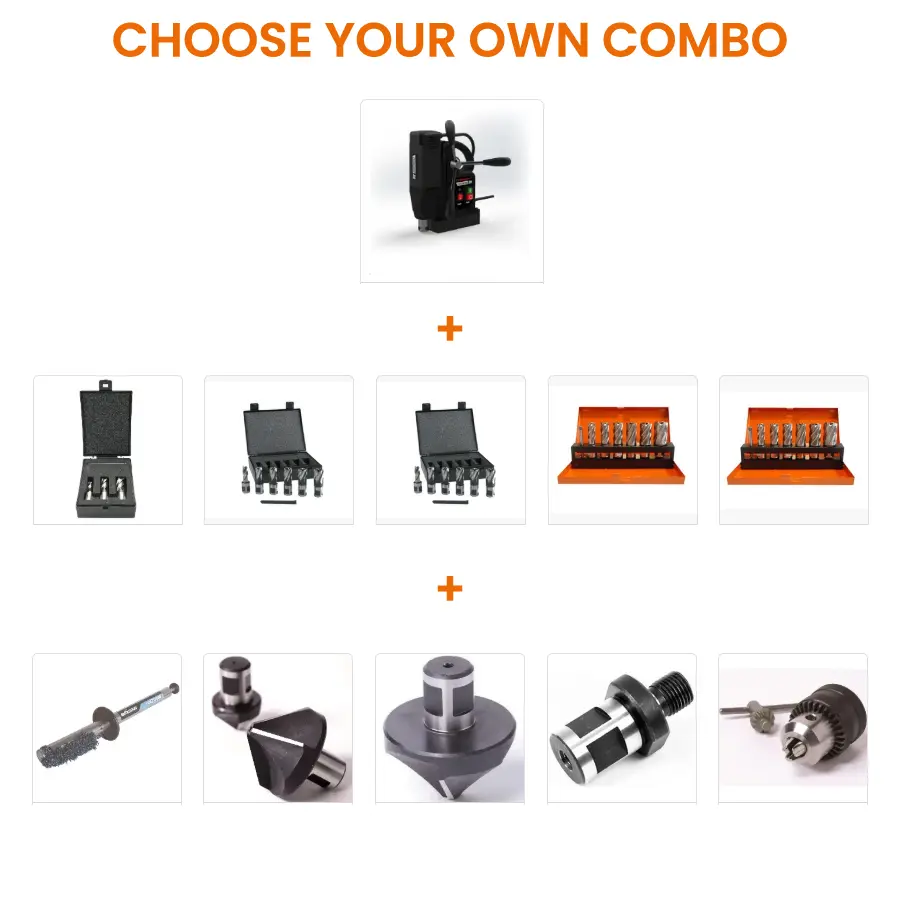 EVOLUTION POWER TOOLS - COMBO FOREUSE MAGNETIQUE COMMANDO 35