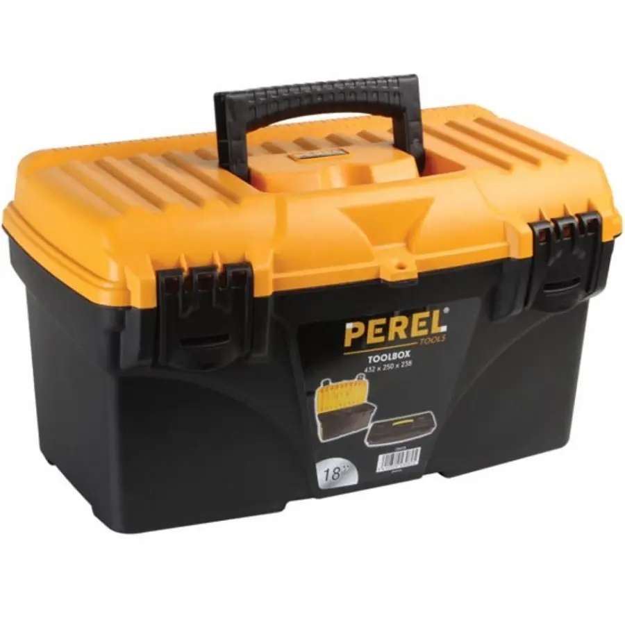 PROMEGA - COFFRE A OUTILS NOIR/ORANGE