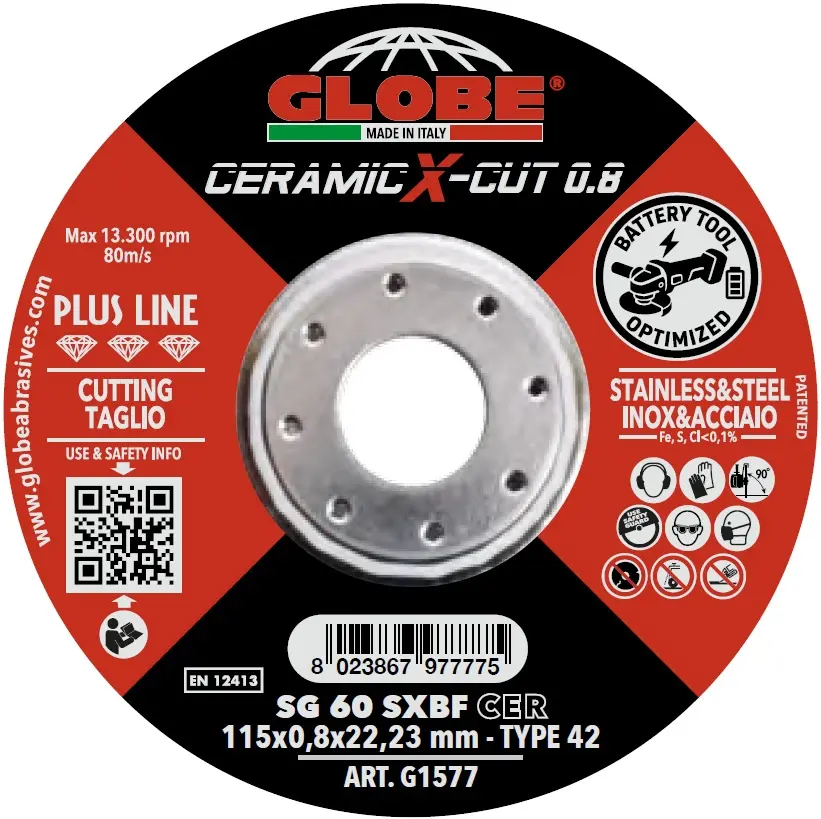 GLOBE - CUTTING DISC CERAMIC X-CUT