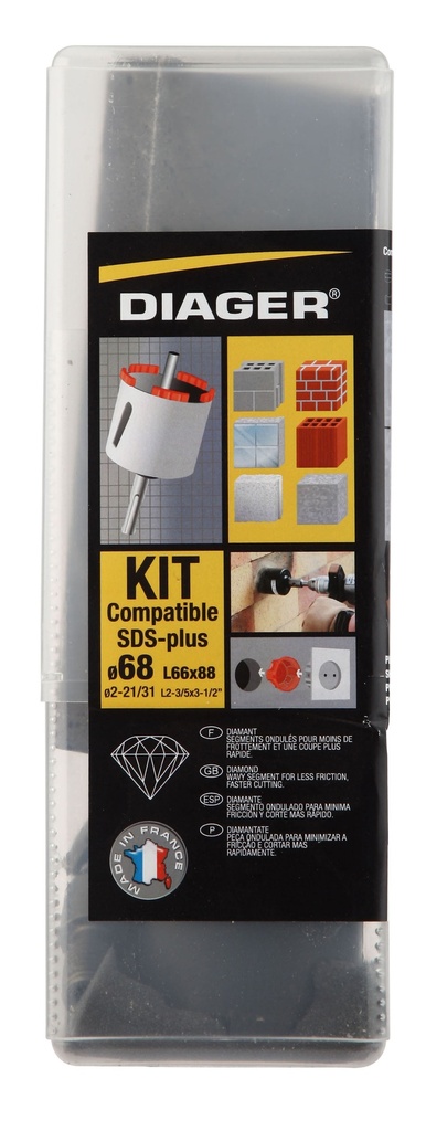 DIAGER - SET AANSLUITING DIAMANT