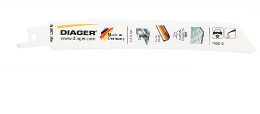 [11.L201.M.150.130] DIAGER - SCIE SABRE POUR ACIER, TOLE, CUIVRE ET INOX