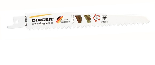 [11.L201.W.150.130] DIAGER - RECIPROZAAG VOOR HOUT