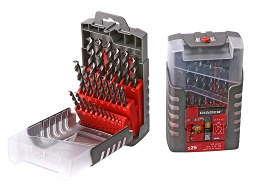 [11.706D.1.13] DIAGER - DRILLS SET MULTIPLE COATING