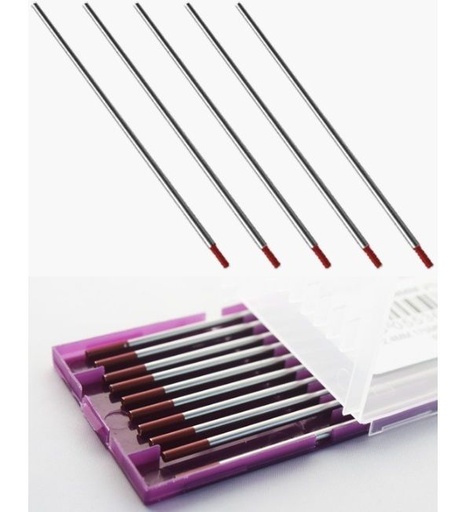 [618.WLFRROOD.10.175] PARWELD - TUNGSTEN ELECTRODE RED FOR STEEL AND STAINLESS STEEL