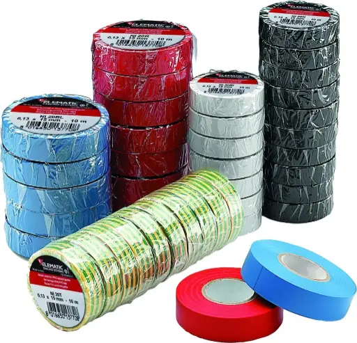 [17.T.BROWN.015.15.10] ELEMATIC-ELFIX - RUBAN ADHESIF TECO PVC BRUN