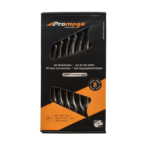 [18.301.6.22.BOX] PROMEGA EVOLUTION - SET FLAT SPANNERS